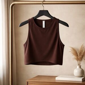 lululemon athletica Chocolate Brown Cropped Tank